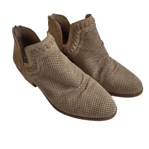 Vince Camuto Perforated Palmina Suede Ankle Booties